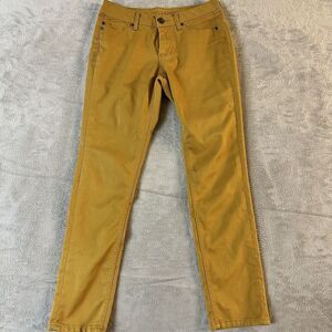 Liverpool Womens Jeans Mustard Yellow Denim The High Rise Ankle Size 2‎ Vintage